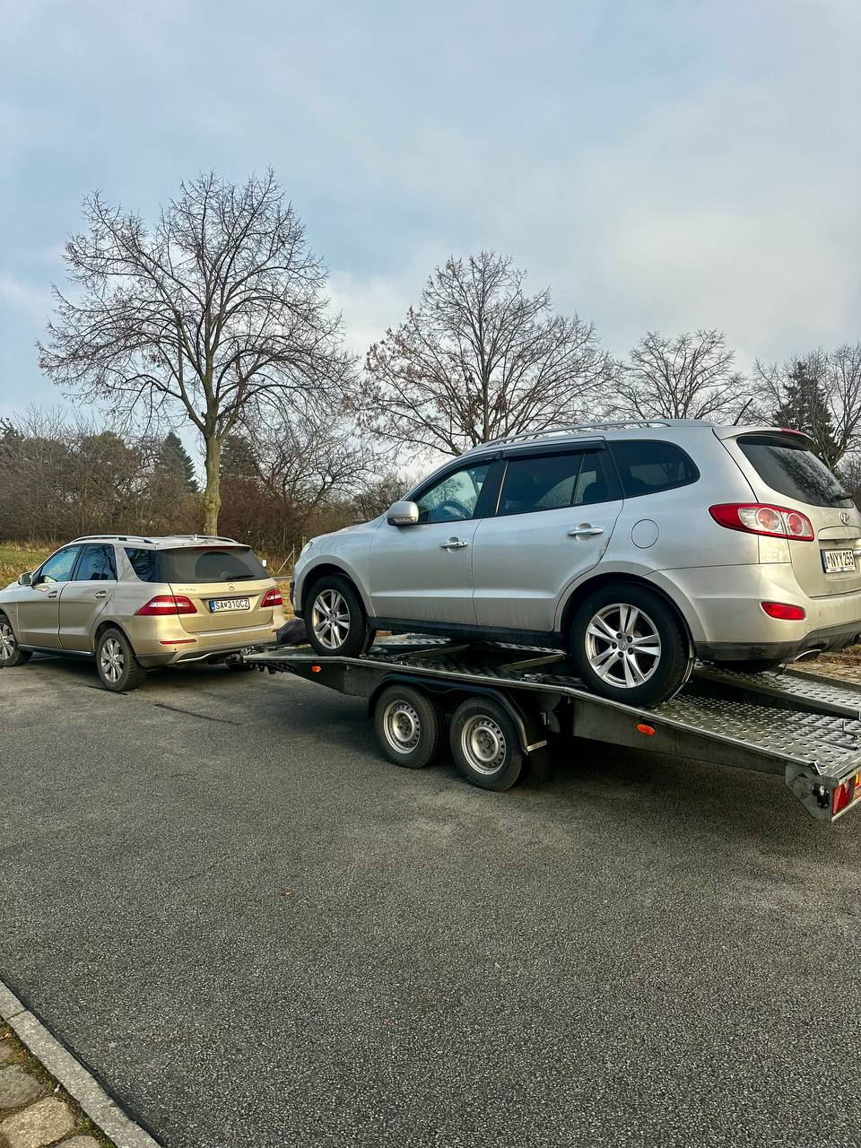 Эвакуатор TRANS CAR в работе