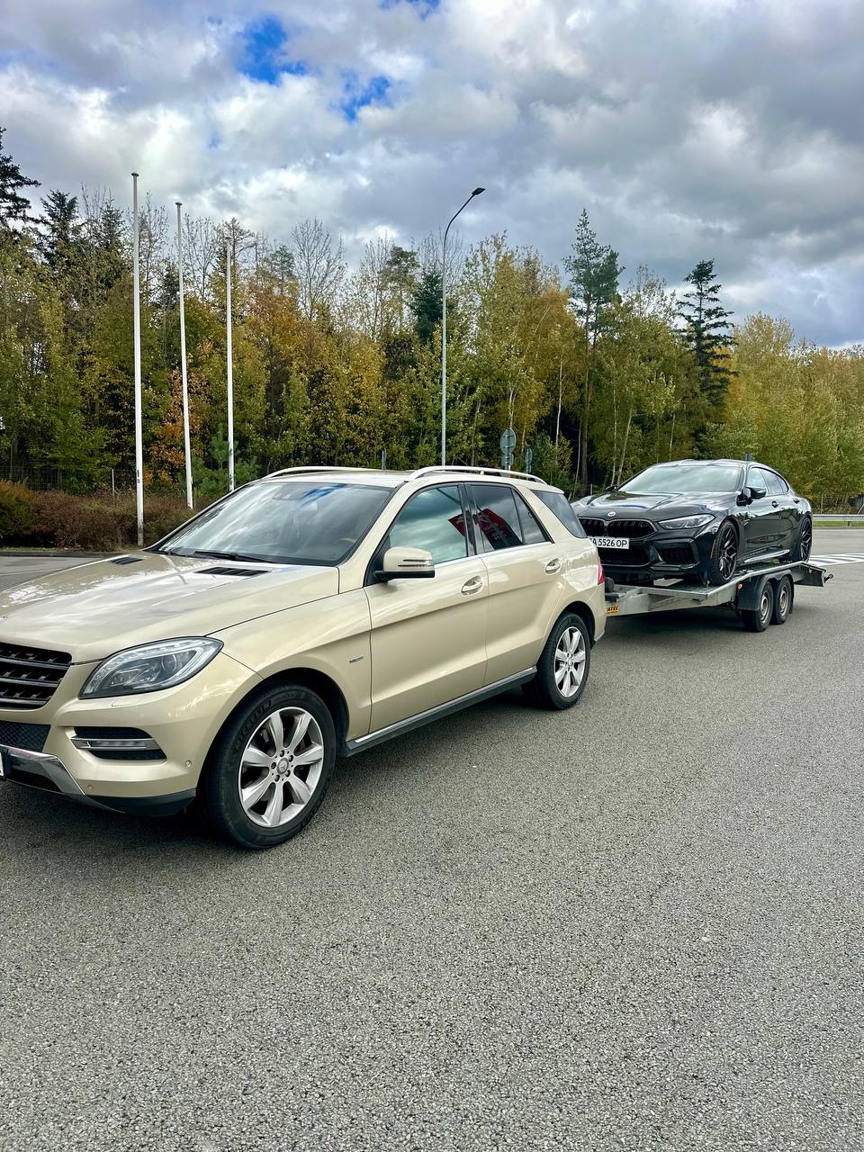 Процесс погрузки авто